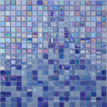 Glas Mosaik Eis Jade Farbe Blau Badezimmer Hintergrund Schmelzen Glas Mosaik